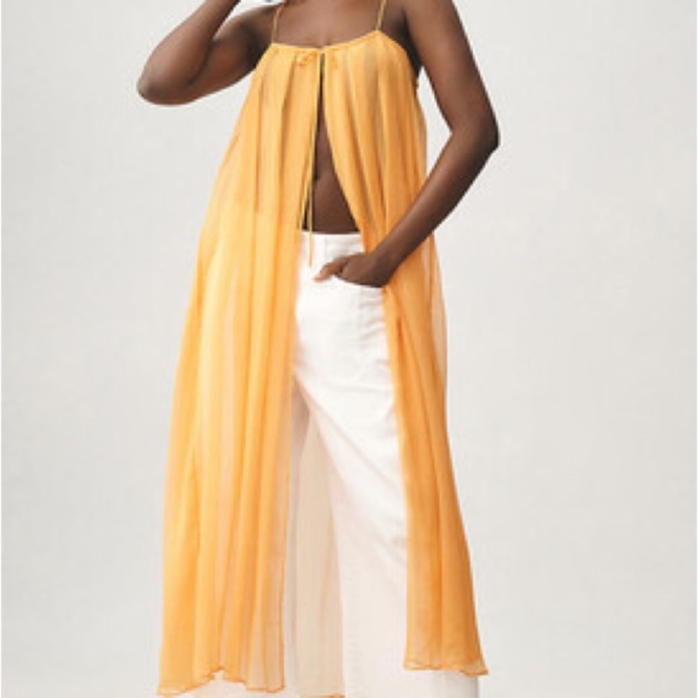 Anthropologie Sheer Longline Cami